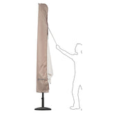 Sekey 220 x 30/50 cm protective cover for 400 cm parasol, made of polyester fabric